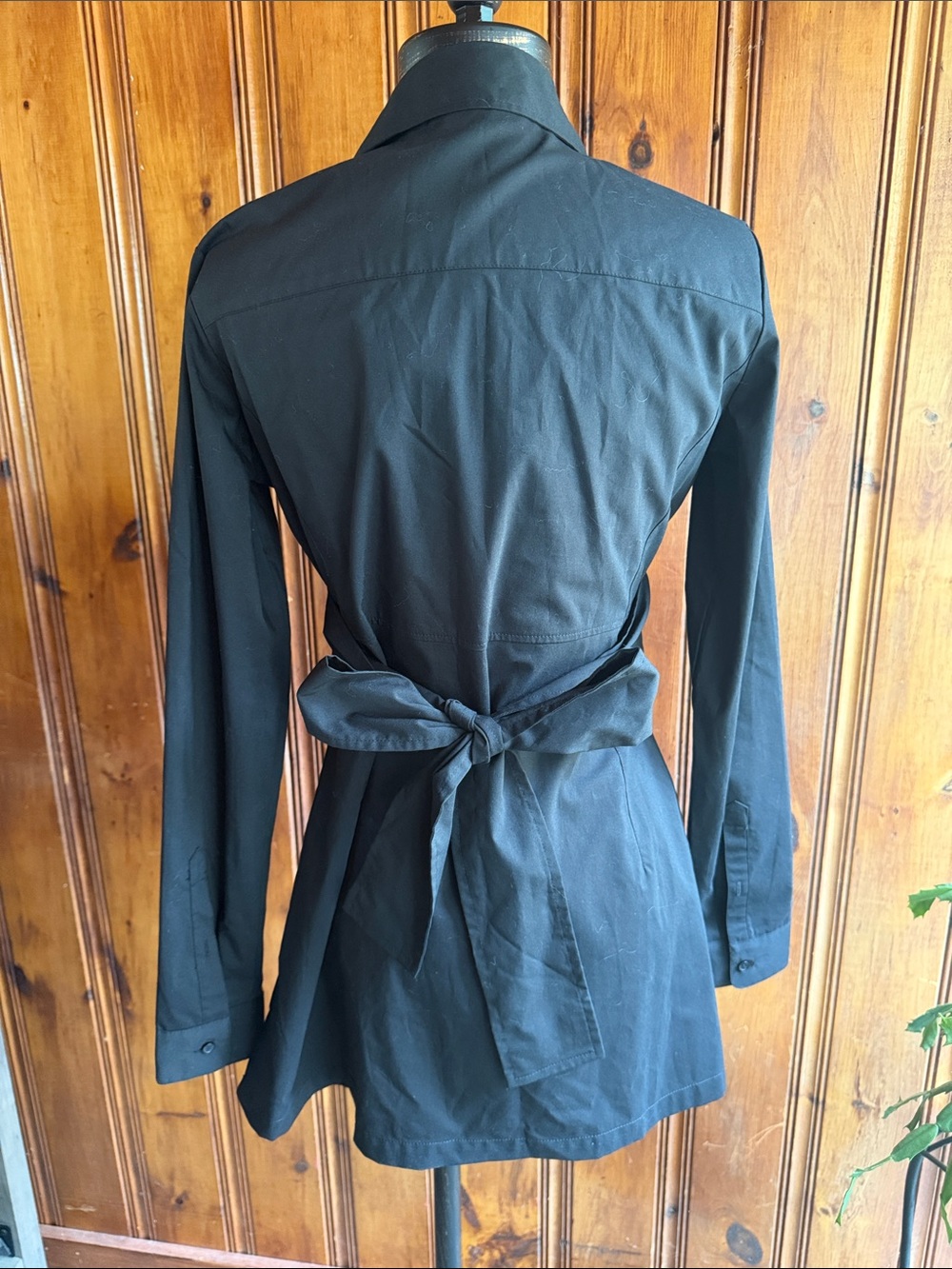 New York & Company Black Stretch Button-Up Dress Shirt - Picture 3 of 6